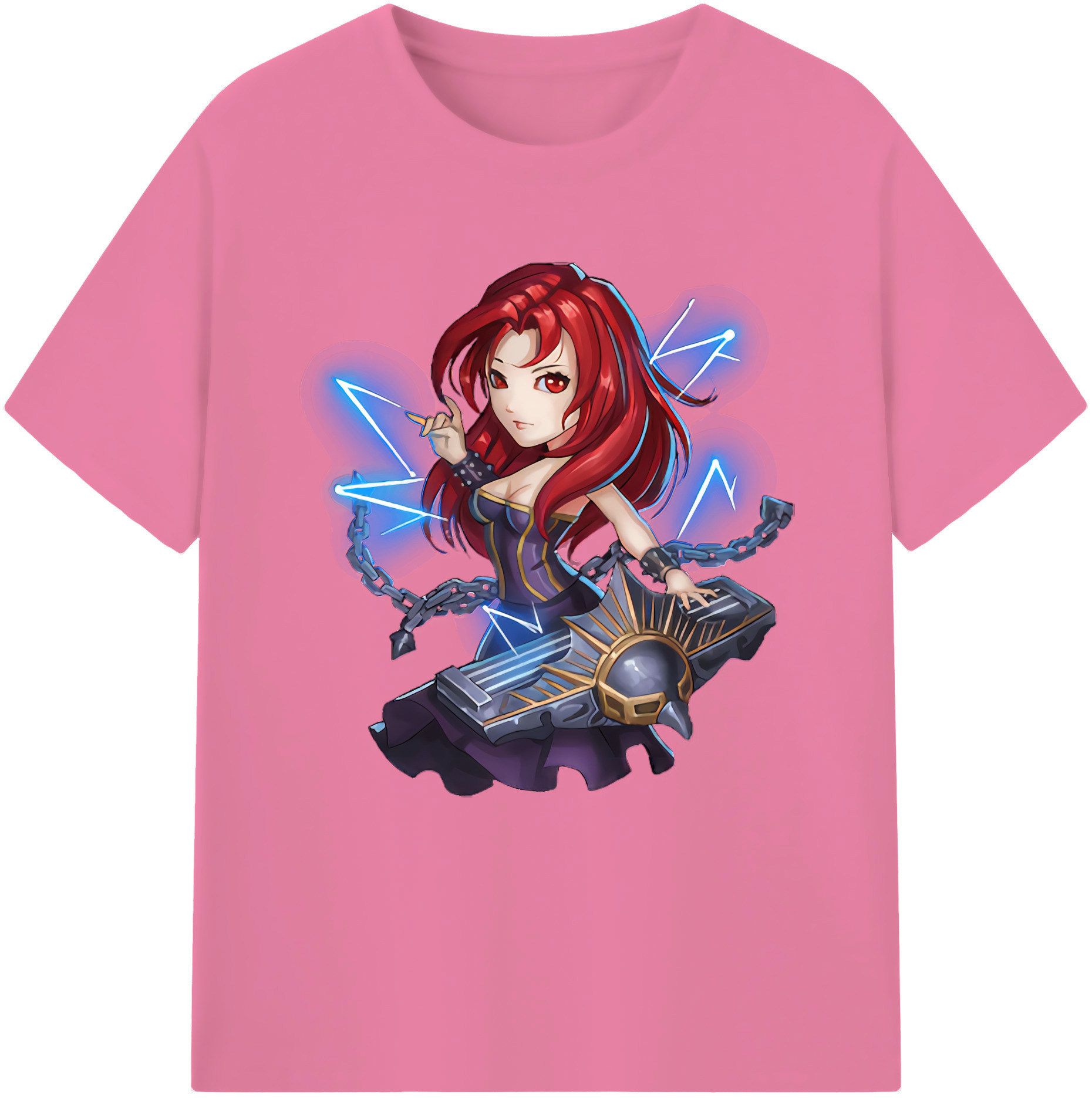 リーグ・オブ・レジェンド League of Legends LOL 綿100％半袖Tシャツ（フロントプリント）